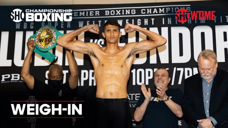 Sebastian Fundora vs. Carlos Ocampo: Weigh-In | SHOWTIME CHAMPIONSHIP BOXING