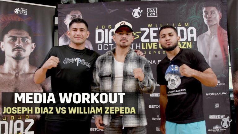 JoJo Diaz vs William Zepeda MEDIA WORKOUT RECAP