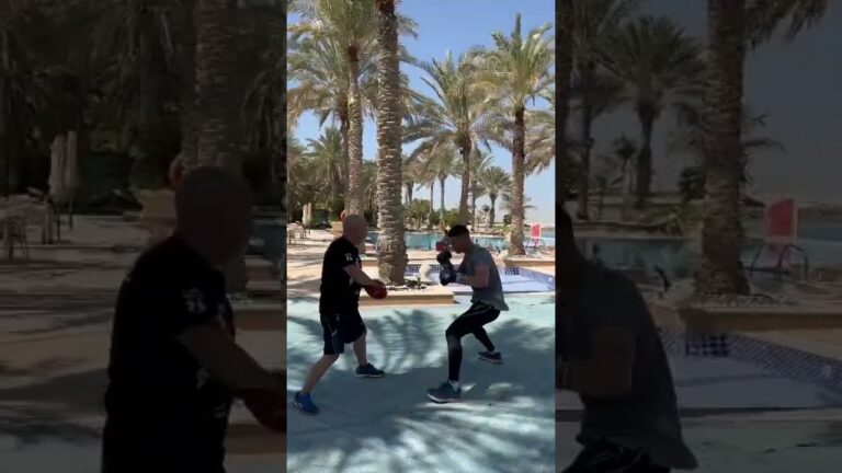 Camp Settings 🌴 Dmitry Bivol Prepares In Abu Dhabi For Zurdo Ramirez #Shorts