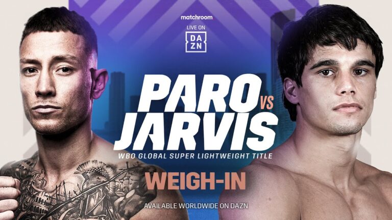 LIAM PARO VS. BROCK JARVIS WEIGH IN LIVESTREAM