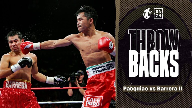 #Throwbacks – Manny Pacquiao vs Marco Antonio Barrera II Oct. 2007