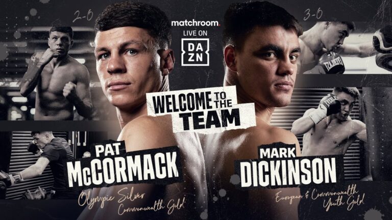 Pat McCormack & Mark Dickinson Sign With Matchroom Boxing