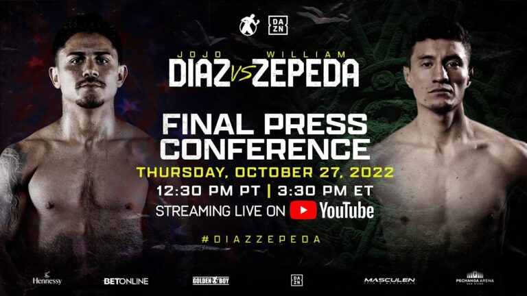DIAZ JR. VS. ZEPEDA FINAL PRESS CONFERENCE