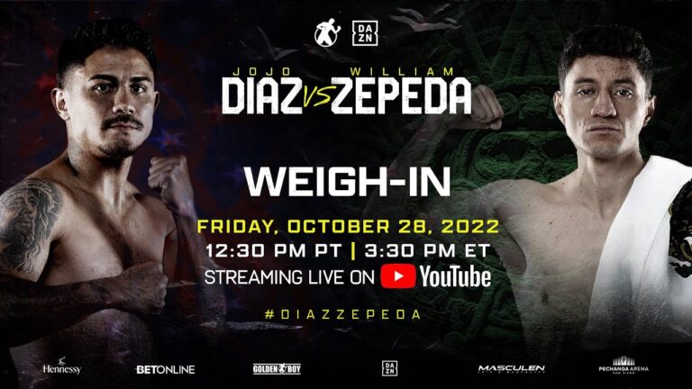 DIAZ JR. VS. ZEPEDA CEREMONIAL WEIGH-IN