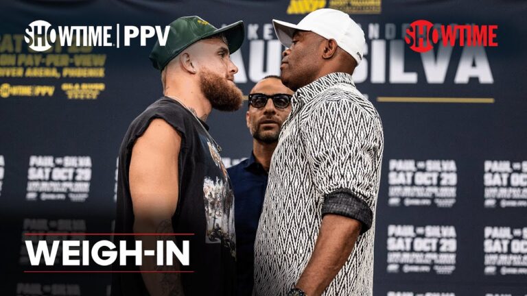 Jake Paul vs. Anderson Silva: Weigh-In | SHOWTIME PPV