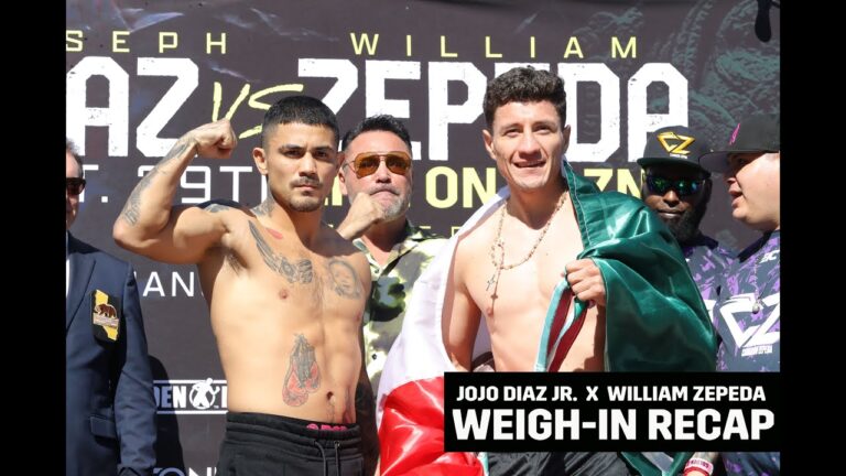 DIAZ JR. VS. ZEPEDA WEIGH-IN RECAP