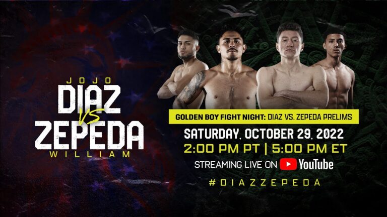 GOLDEN BOY FIGHT NIGHT DIAZ JR. VS. ZEPEDA PRELIMINARY FIGHTS