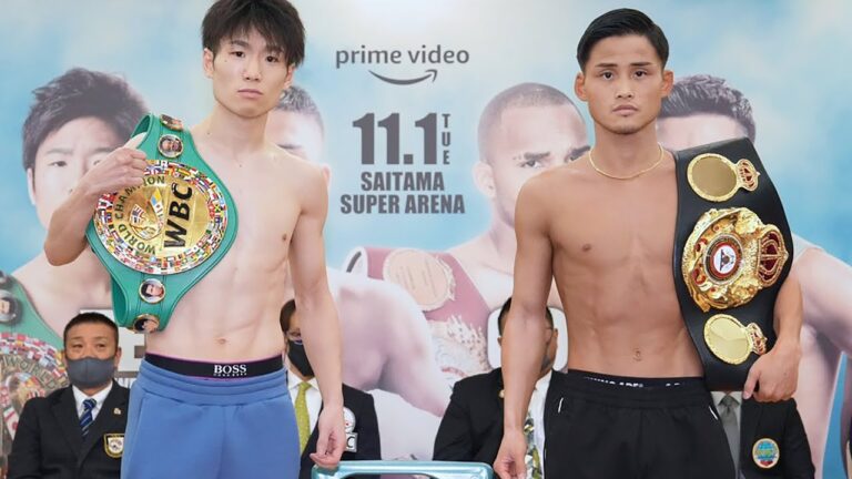 Hiroto Kyoguchi vs Kenshiro Teraji make weight for unification in Tokyo