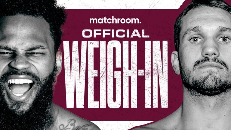 Montana Love vs Stevie Spark Plus Undercard Weigh In