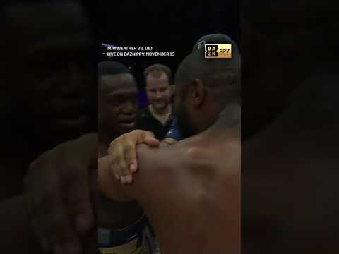 Deji and Mayweather Hug It Out 🤗 #shorts