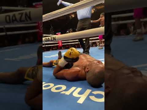 Ringside KO View 🧨 Ray Ford lands big vs Sakaria Lukas #Shorts