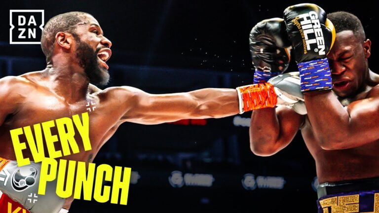 'DEJI LOOKS HURT!' Floyd Mayweather vs. Deji | Every Punch