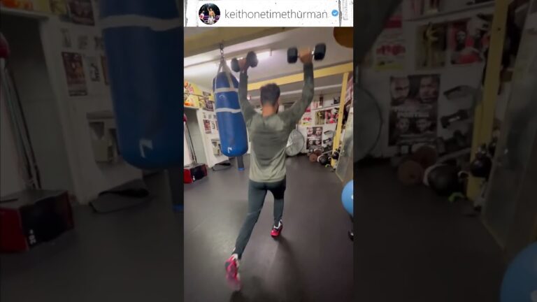 ☝️⏰ Keith Thurman has been putting in WORK! 👀