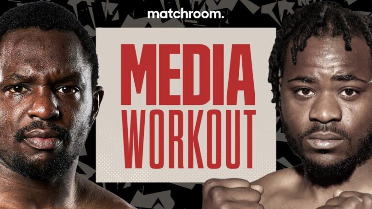 Dillian Whyte vs Jermaine Franklin Plus Undercard Media Workout