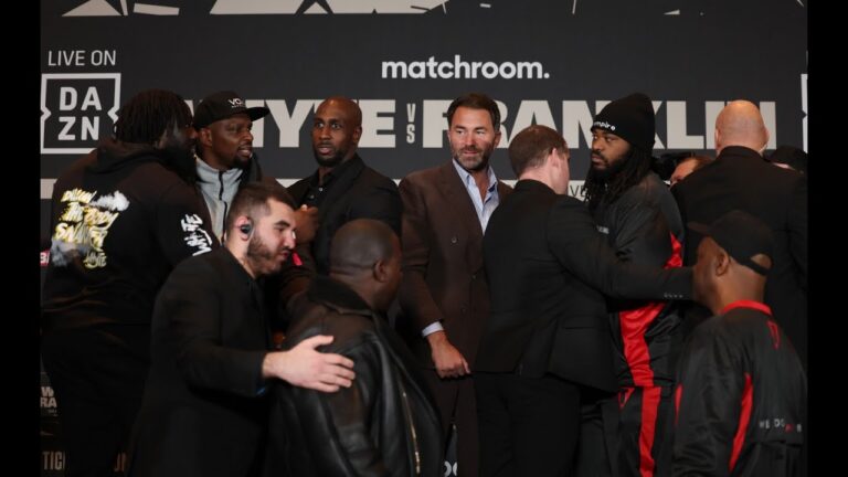 Security break up Dillian Whyte vs Jermaine Franklin first head to head