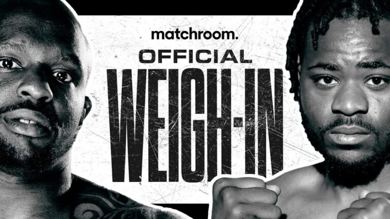 Dillian Whyte vs Jermaine Franklin Plus Undercard Weigh In
