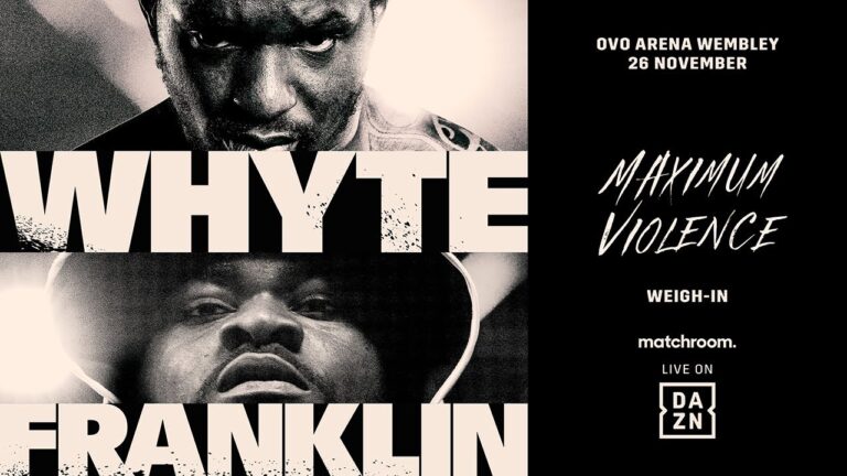 Dillian Whyte vs. Jermaine Franklin Weigh In