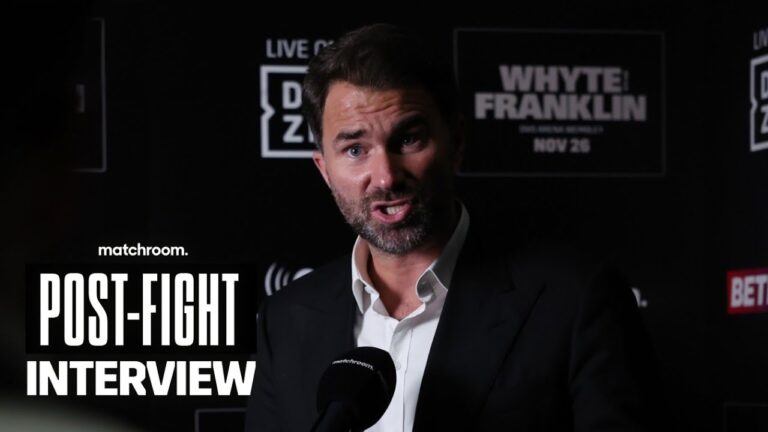 "It was close!" – Eddie Hearn talks Dillian Whyte vs Jermaine Franklin