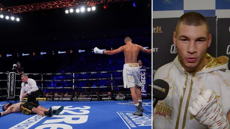 "I AM THE FUTURE OF THE CRUISERWEIGHT DIVISION!" Tommy Fletcher reacts after HUGE 1st round KO!