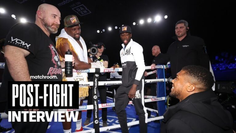 "Anthony Joshua vs Dillian Whyte is the fight to make" – Hearn, Whyte & Franklin talk post-fight