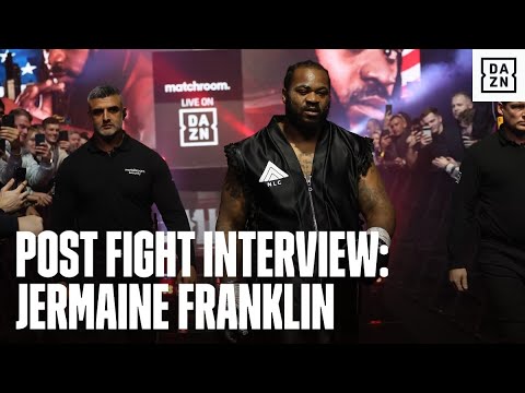POST FIGHT INTERVIEW: Jermaine Franklin says he was "robbed."