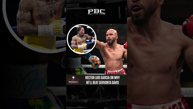 Hector Luis Garcia says his experience will be the 🗝️ to beating Gervonta Davis on January 7th