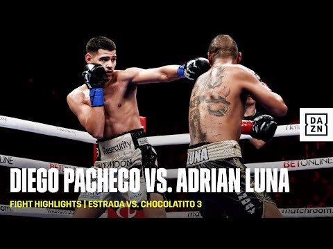 3 KNOCKDOWNS IN A ROW | Diego Pacheco vs. Adrian Luna Fight Highlights