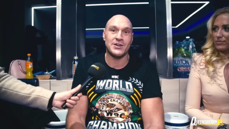 TYSON FURY EXCLUSIVE POST FIGHT SENDS WARNING TO USYK AND BELIEVES JOE JOYCE IS HARDER FIGHT