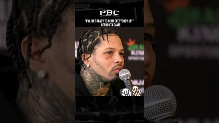 Gervonta "Tank" Davis wants to "shut everybody up" in the 135-lb division