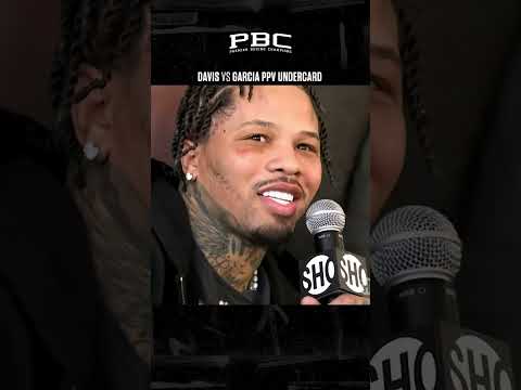 Gervonta Davis shouts out his PPV undercard on January 7th | #DavisGarcia