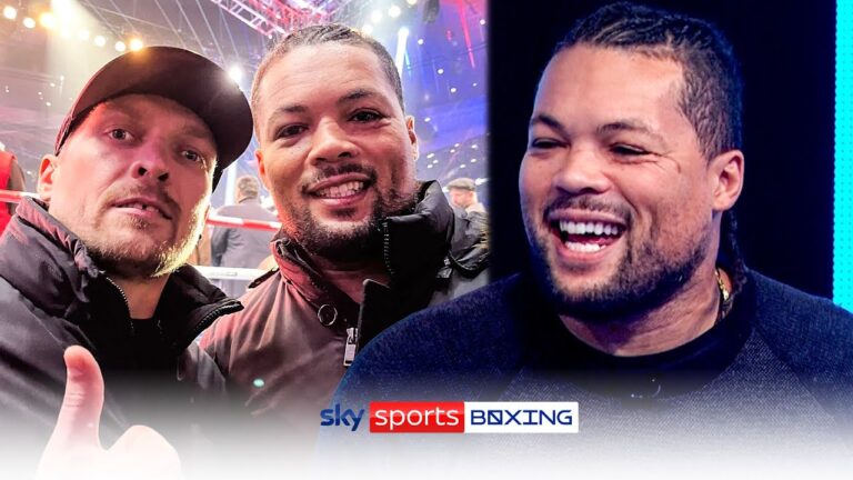 "It was awkward" 😅 | Joe Joyce on sitting beside Usyk during Fury vs Chisora fight