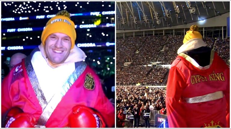 Tyson Fury's AMAZING ringwalk at Tottenham Hotspur Stadium before facing Dereck Chisora