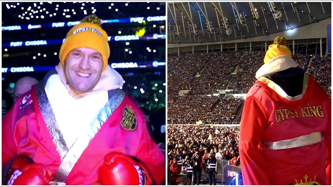 Tyson Fury's AMAZING ringwalk at Tottenham Hotspur Stadium before facing Dereck Chisora