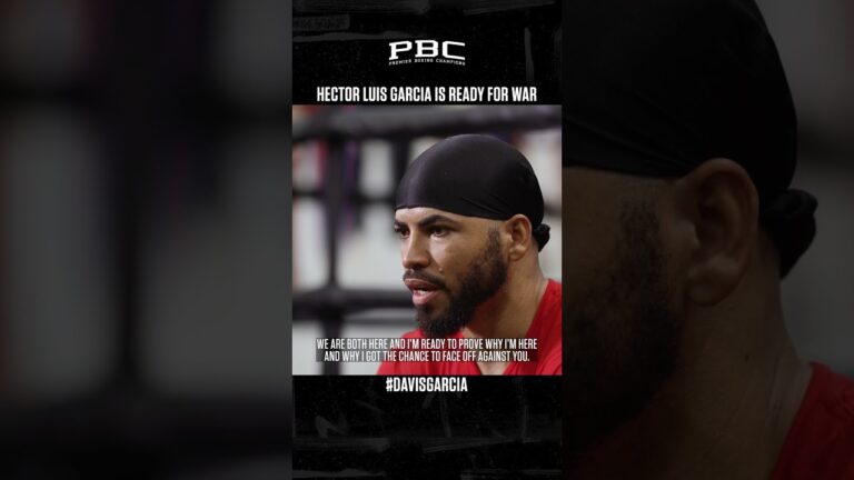 Hector Luis Garcia Is Ready for WAR with Gervonta Davis on January 7