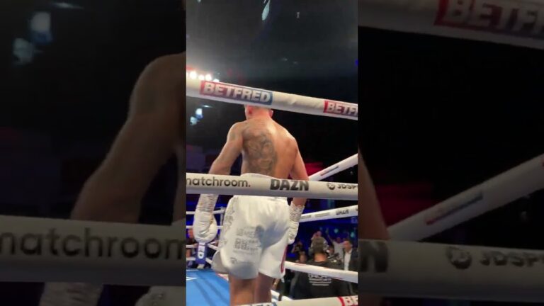 Ringside KO View 🧨 Joe Cordina lands knockout of 2022 contender #shorts