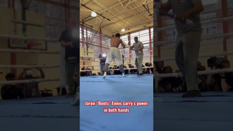 Jaron â€œBootsâ€ Ennis has the timing and power to end any fight. #JaronEnnis #DavisGarcia #Boxing