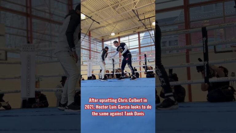 Hector Garcia focusing on fundamentals at media day.  #DavisGarcia #HectorLuisGarcia #GervontaDavis