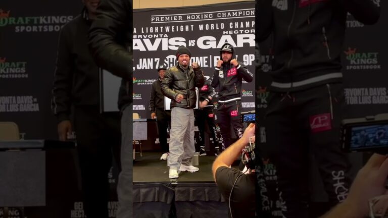 Tank & Hector Garcia Shove Each Other During First Face-Off 👀👀 #boxing