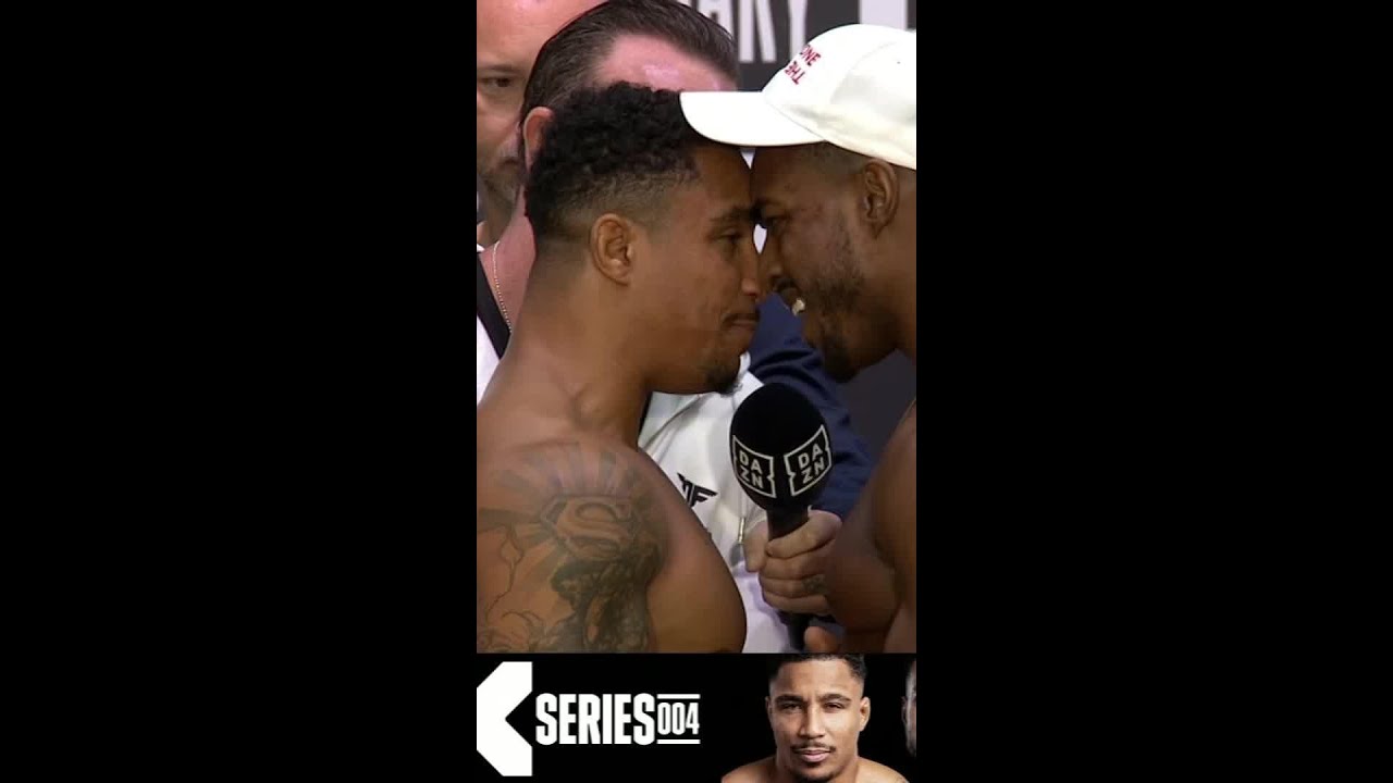 Boxers Start SINGING At Each Other During Intense Face Off 🤨 #shorts