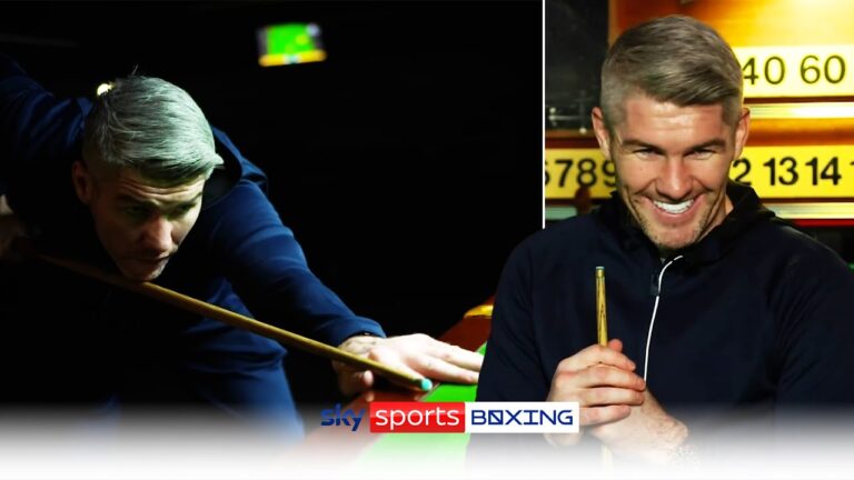 'Celebrity, flashy antics? My mum would slap me!' 👋 | Liam Smith plays snooker,  shoots at Eubank Jr