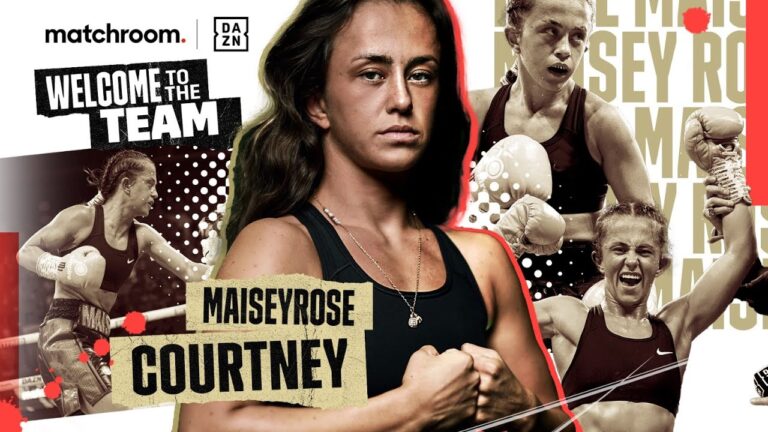 "I'm the first female out of the Matchroom gym!"- Maisey Rose Courtney