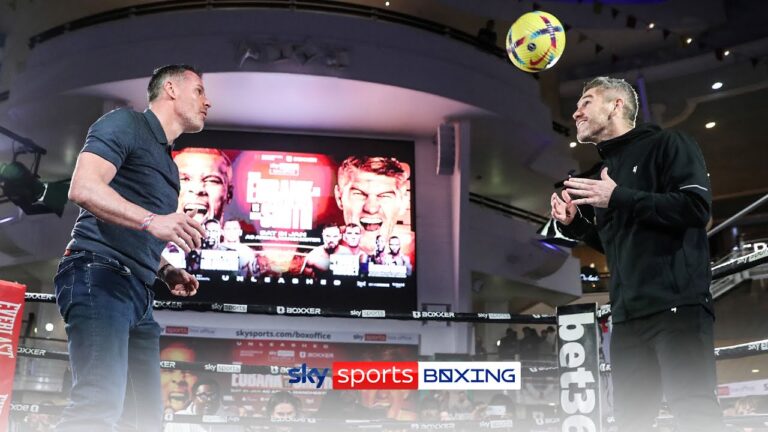 Jamie Carragher vs Liam Smith! | Header Tennis with funny ending 😂⚽