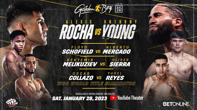 ALEXIS ROCHA vs. ANTHONY YOUNG FULL CARD|SATURDAY, JAN 28|LIVE ON DAZN