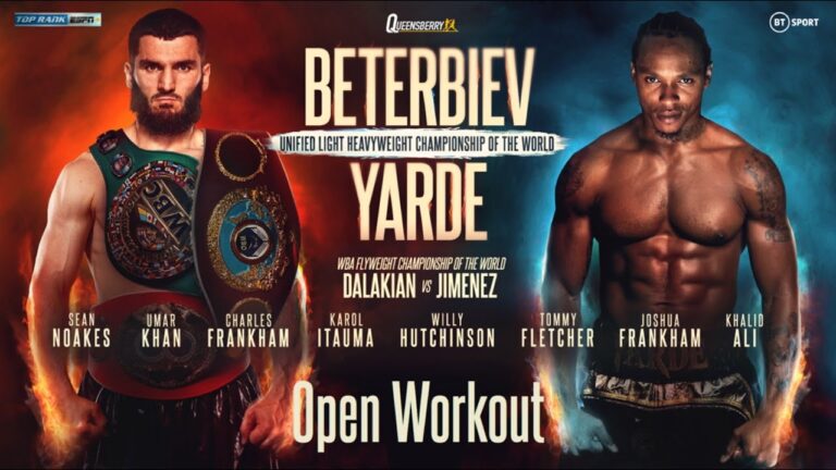 Beterbiev V Yarde – Official Public Workout Livestream