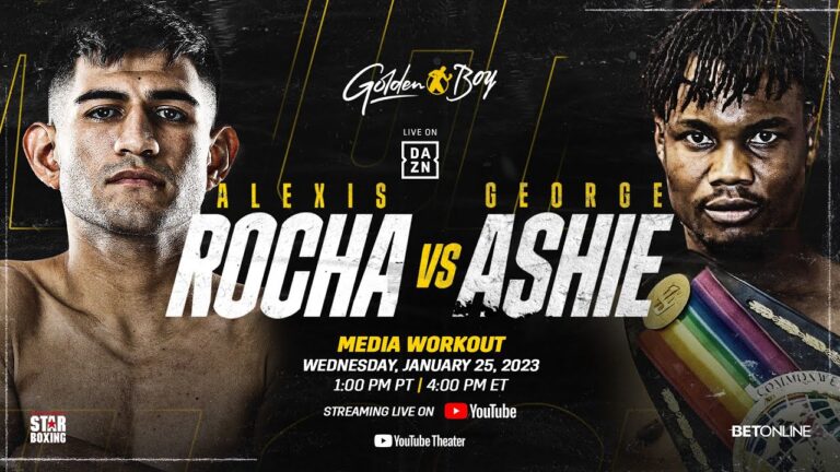 ALEXIS ROCHA VS. GEORGE ASHIE MEDIA WORKOUT