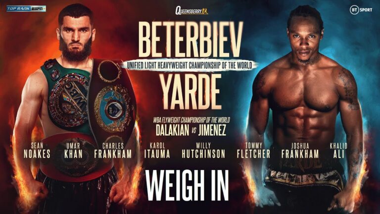 Artur Beterbiev v Anthony Yarde | Official Weigh In | Livestream