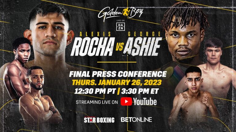 ALEXIS ROCHA VS. GEORGE ASHIE FINAL PRESS CONFERENCE