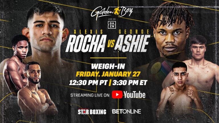 ALEXIS ROCHA VS. GEORGE ASHIE WEIGH-IN