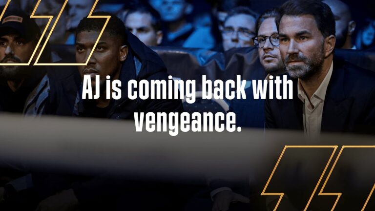 'Write Anthony Joshua Off At Your Peril' – Eddie Hearn Fires Warning Ahead Of AJ Return