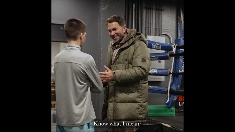 Eddie Hearn Gives Inspiring Talk To Young Fighter In NYC #Shorts